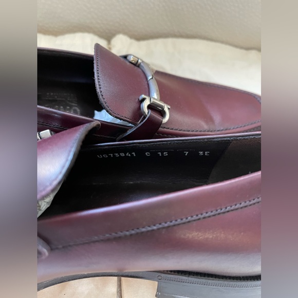 Salvatore Ferragamo Moccasin with Gancini ornament Burgundy Brown Mens US7 - Picture 6 of 9